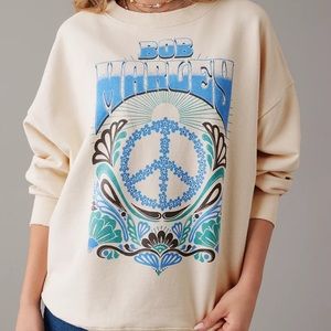 AE Oversized Bob Marley Graphic Sweatshirt